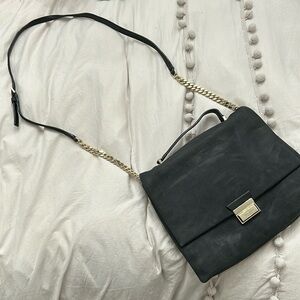 vintage kate spade black suede crossbody